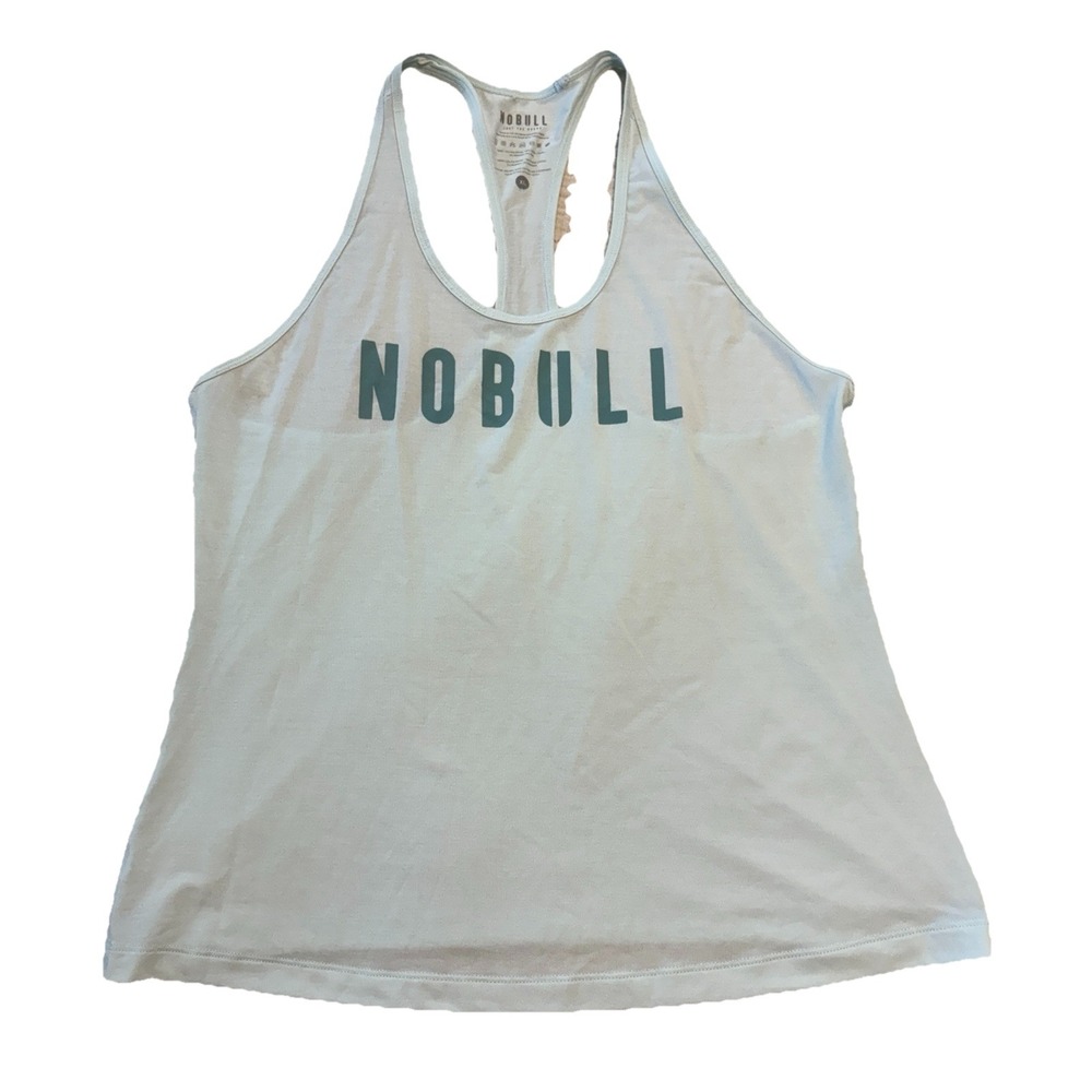 NOBULL Workout Performance Tank Top Teal Green Athletic Casual Women XL USA made
